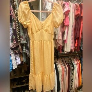 Mimi Chica- Yellow Midi Dress Size S